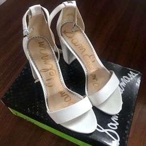 Sam Edelman Yaro White Heeled Sandals